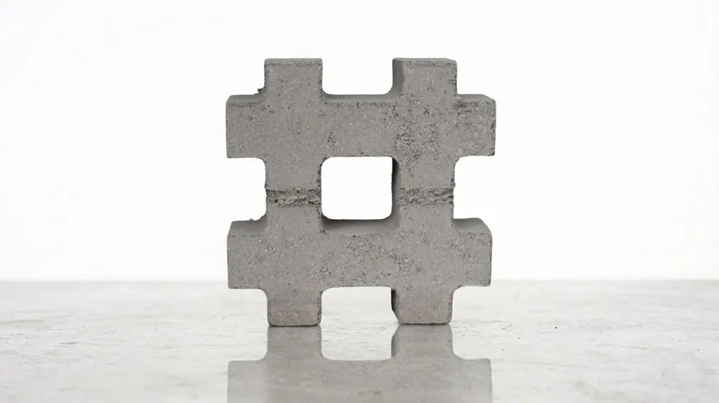 Adopasto de concreto para superficies permeables